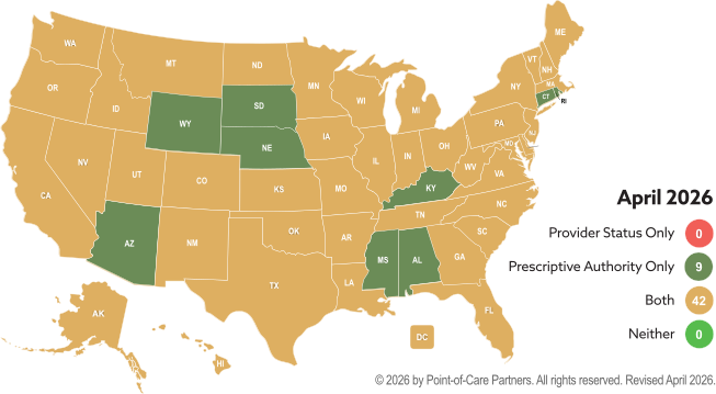 pharmacists as providers map